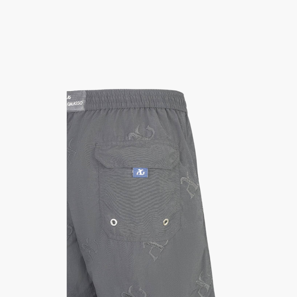 Grey Swimming Shorts with AG - AG18SQSWI3