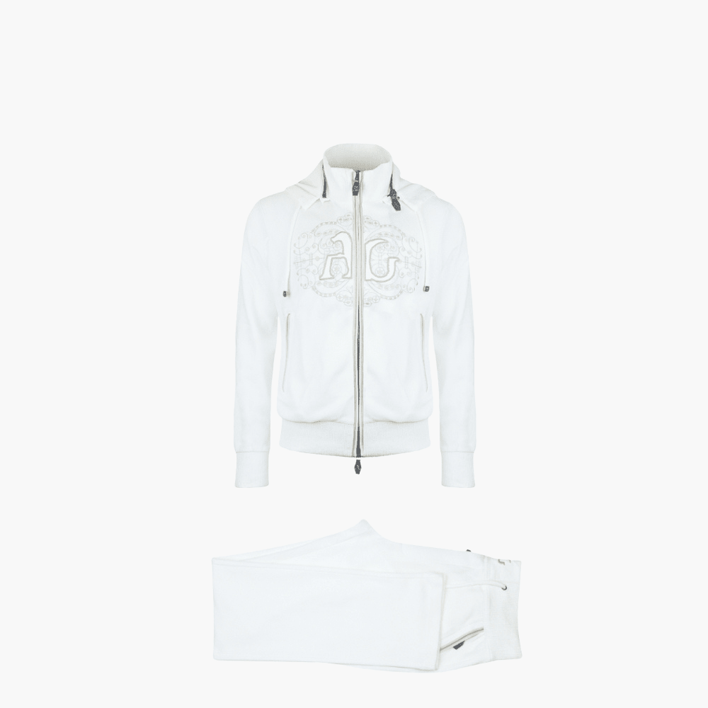 White Python Tracksuit - Angelo Galasso - Luxury Italian Menswear London