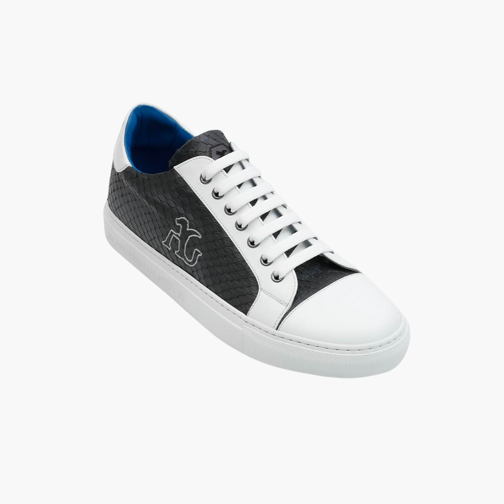 Black Exotic Skin Trainers - A11MS1805F