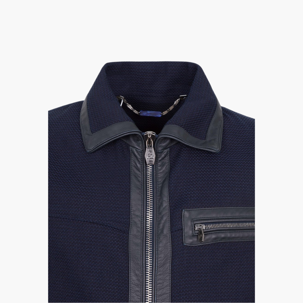 Navy Blue Cotton Jacket
