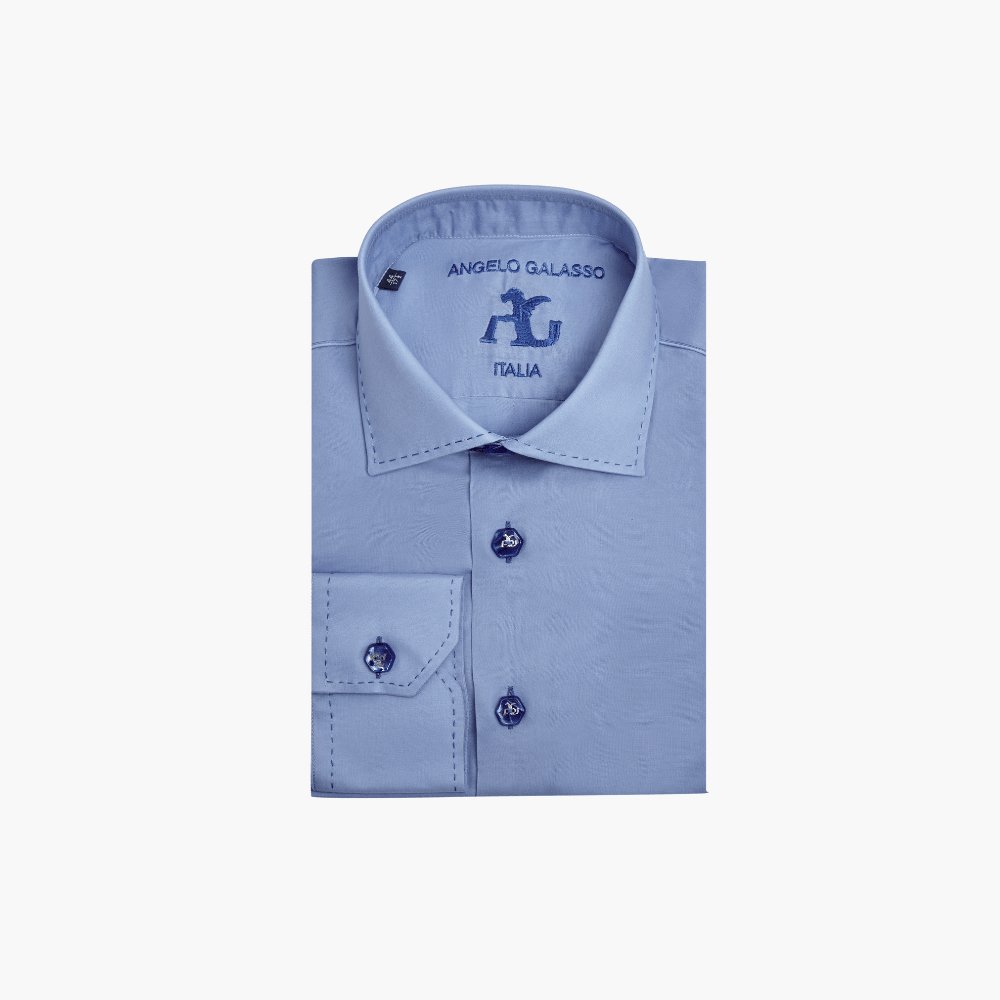 Blue Sky Italia Shirt - Angelo Galasso - Luxury Italian Menswear London