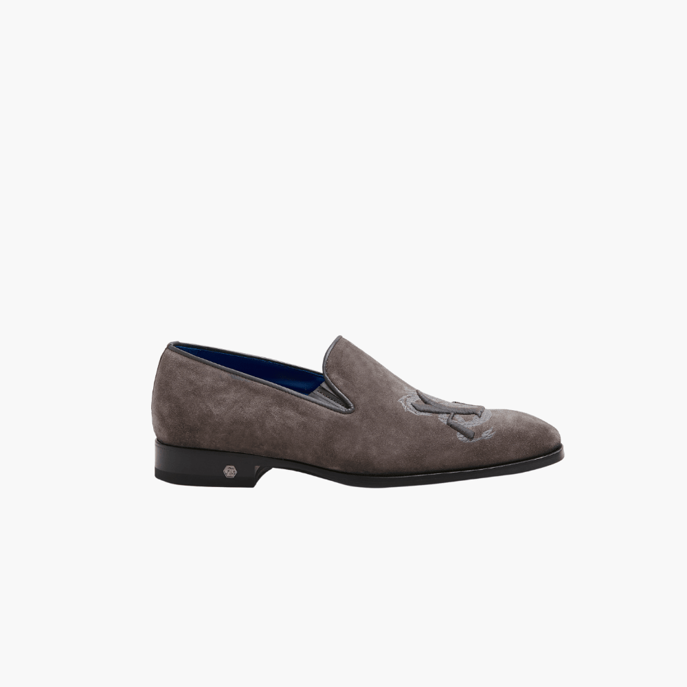 Grey Dragoon Slip On - Angelo Galasso - Luxury Italian Menswear London