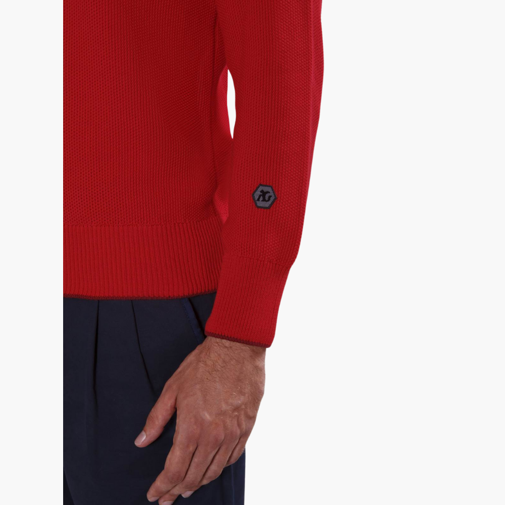 Red Cotton Summer Jumper - A11MR07162