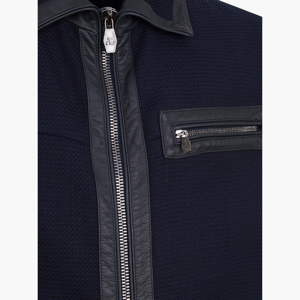 Navy Blue Cotton Jacket