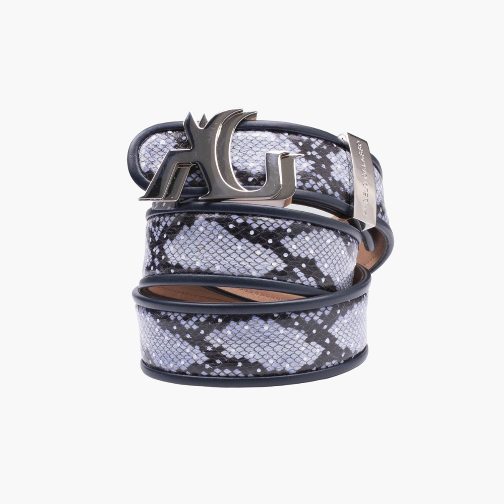 Blue Snake Belt - 19SCCOL03