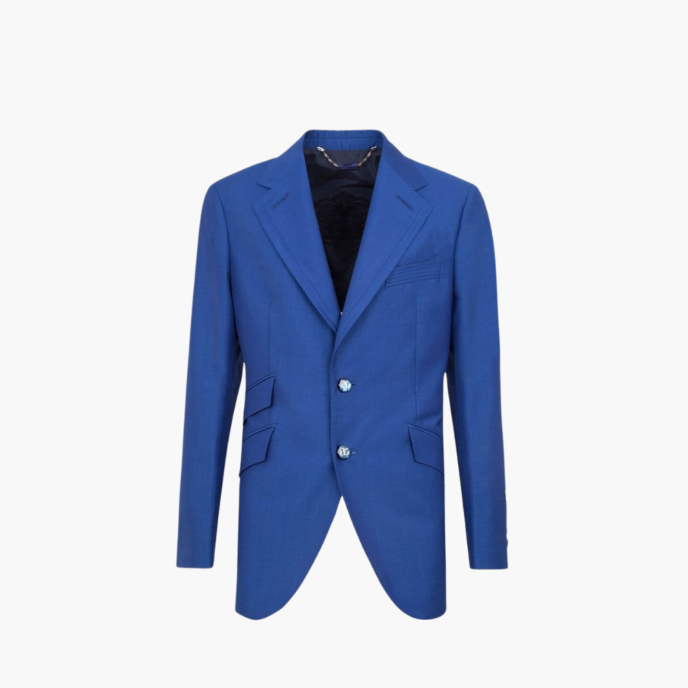 Blue Cobalt Mohair Suit - B11MR05001