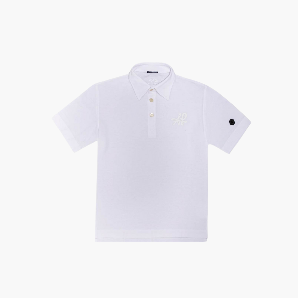 White Signature Logo Polo - A11MR35FL1
