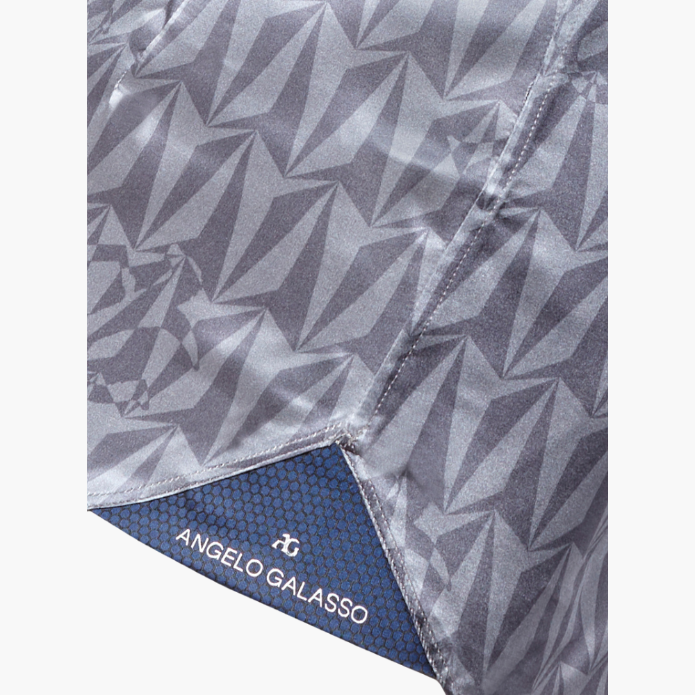 Grey Silk Optical AG Printed Corleone Shirt
