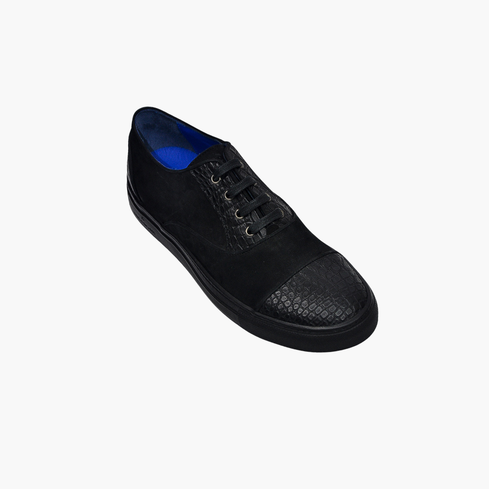 Black Crocodile Trainers