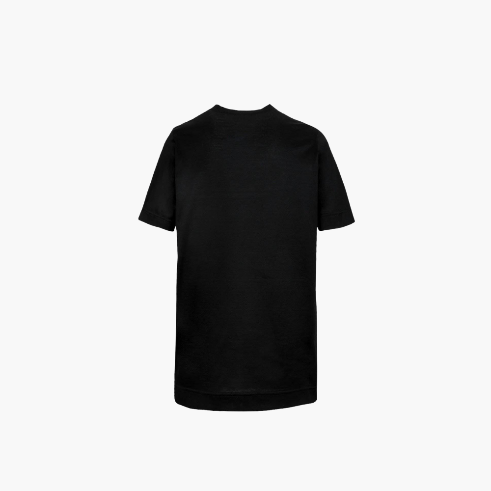 Black & Gold Cotton Shield T-Shirt - A11MR17002