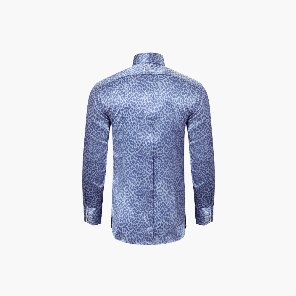 Leopard Silk Print Mason Shirt
