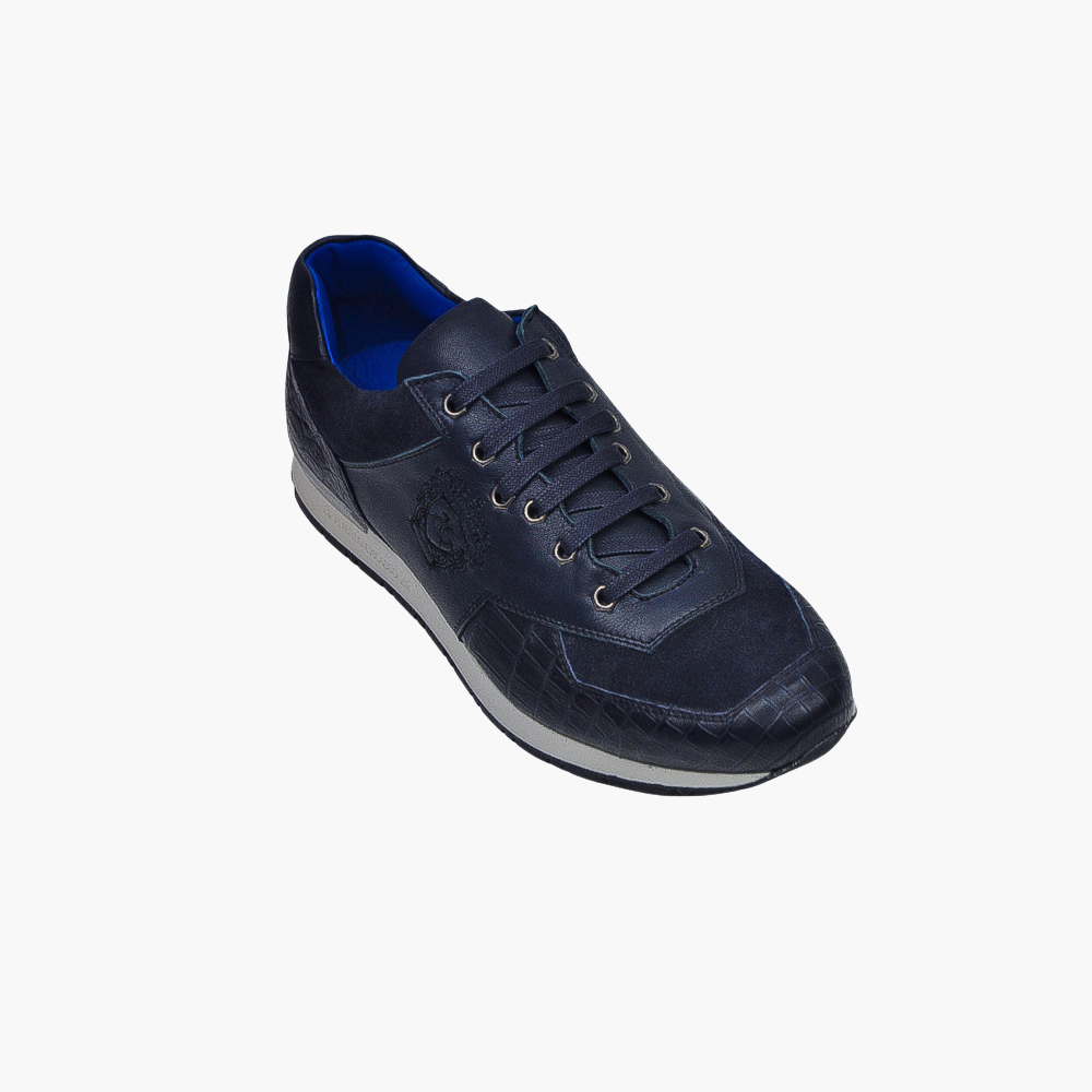 Black Crocodile Araldica Trainers