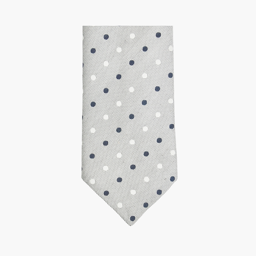 Grey Polka Dot Tie
