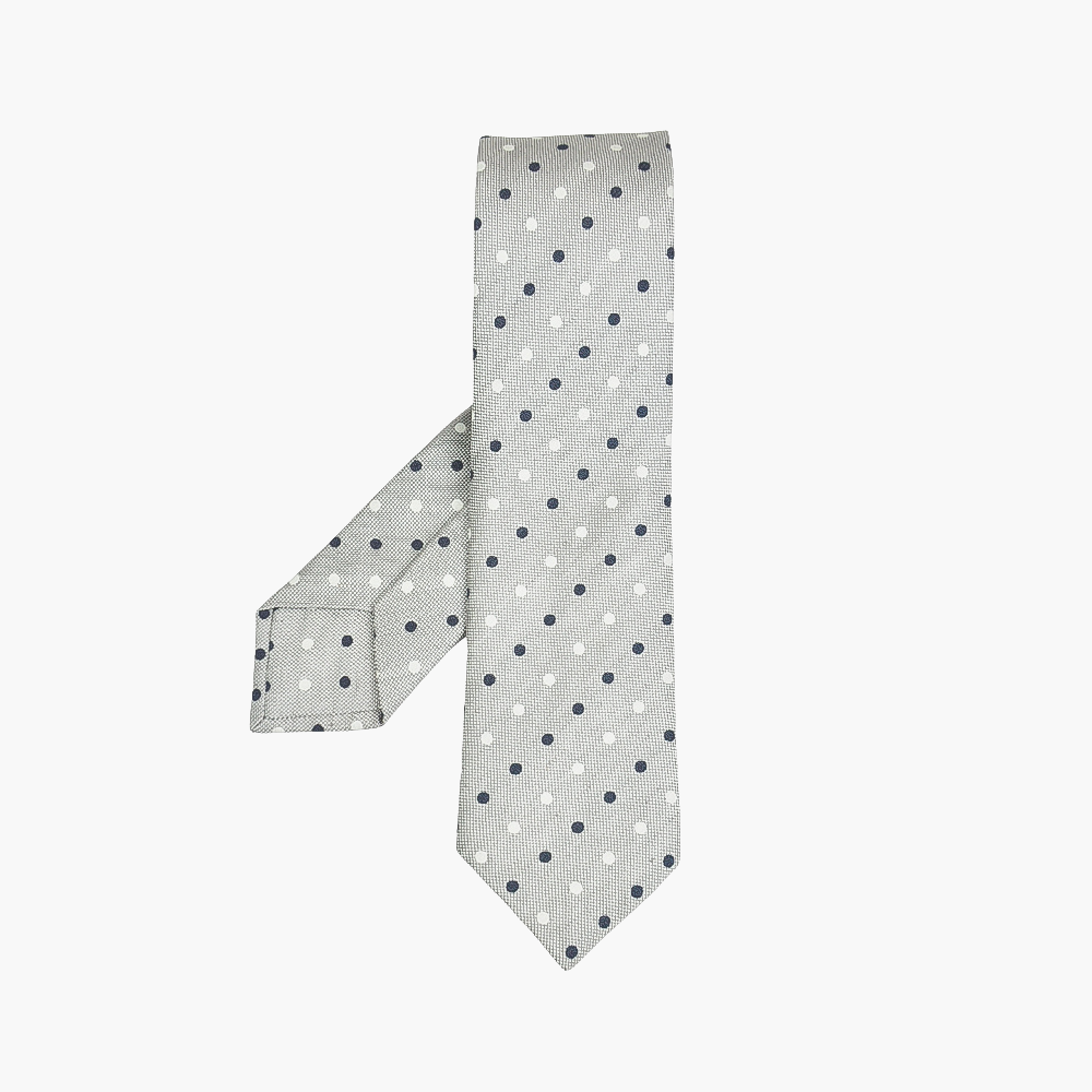 Grey Polka Dot Tie