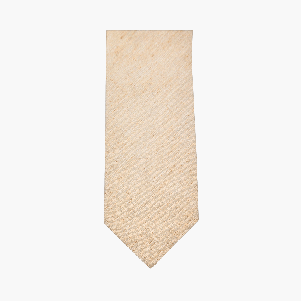 Beige Wool Tie - Angelo Galasso - Luxury Italian Menswear London