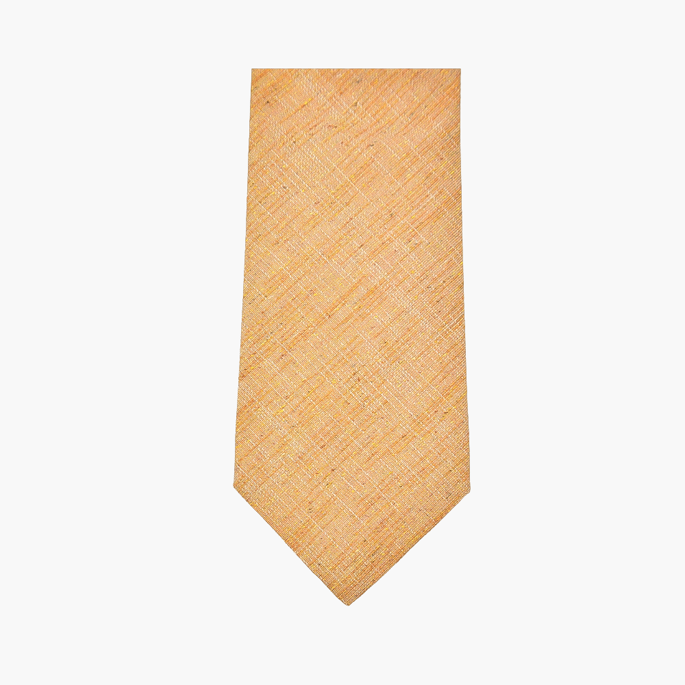 Caramel Wool Tie - Angelo Galasso - Luxury Italian Menswear London