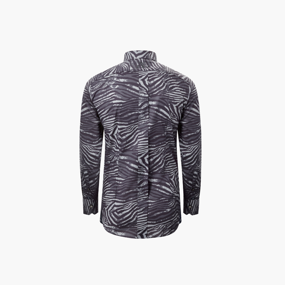 Grey Tiger Print Italia Shirt