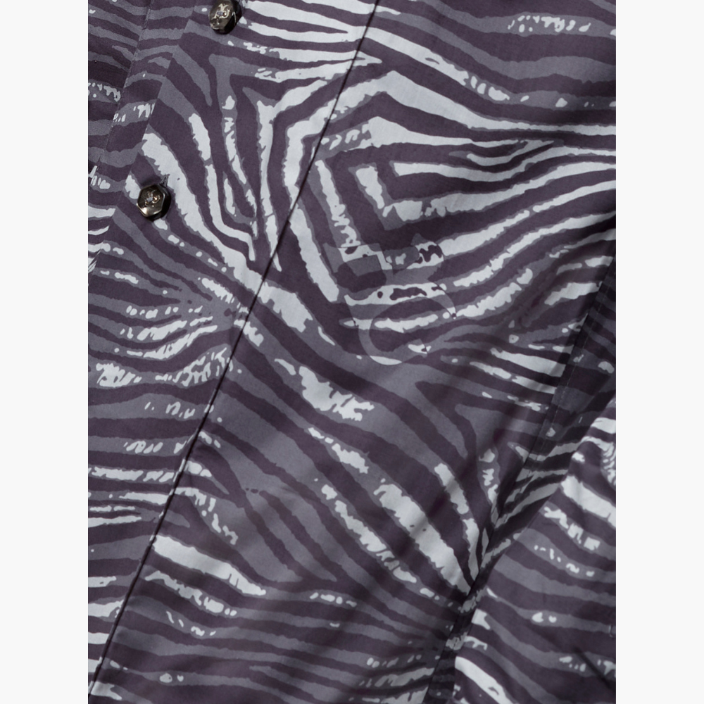 Grey Tiger Print Italia Shirt