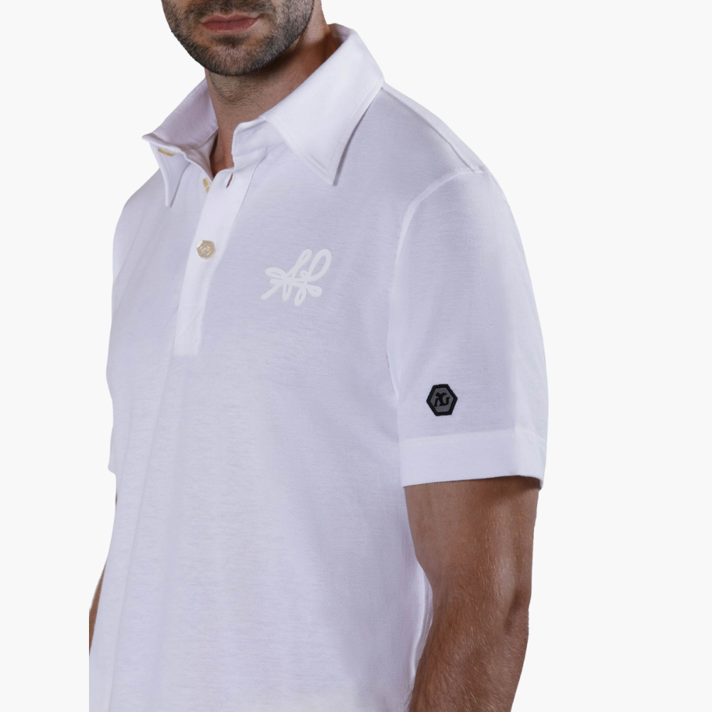 White Signature Logo Polo - A11MR35FL1