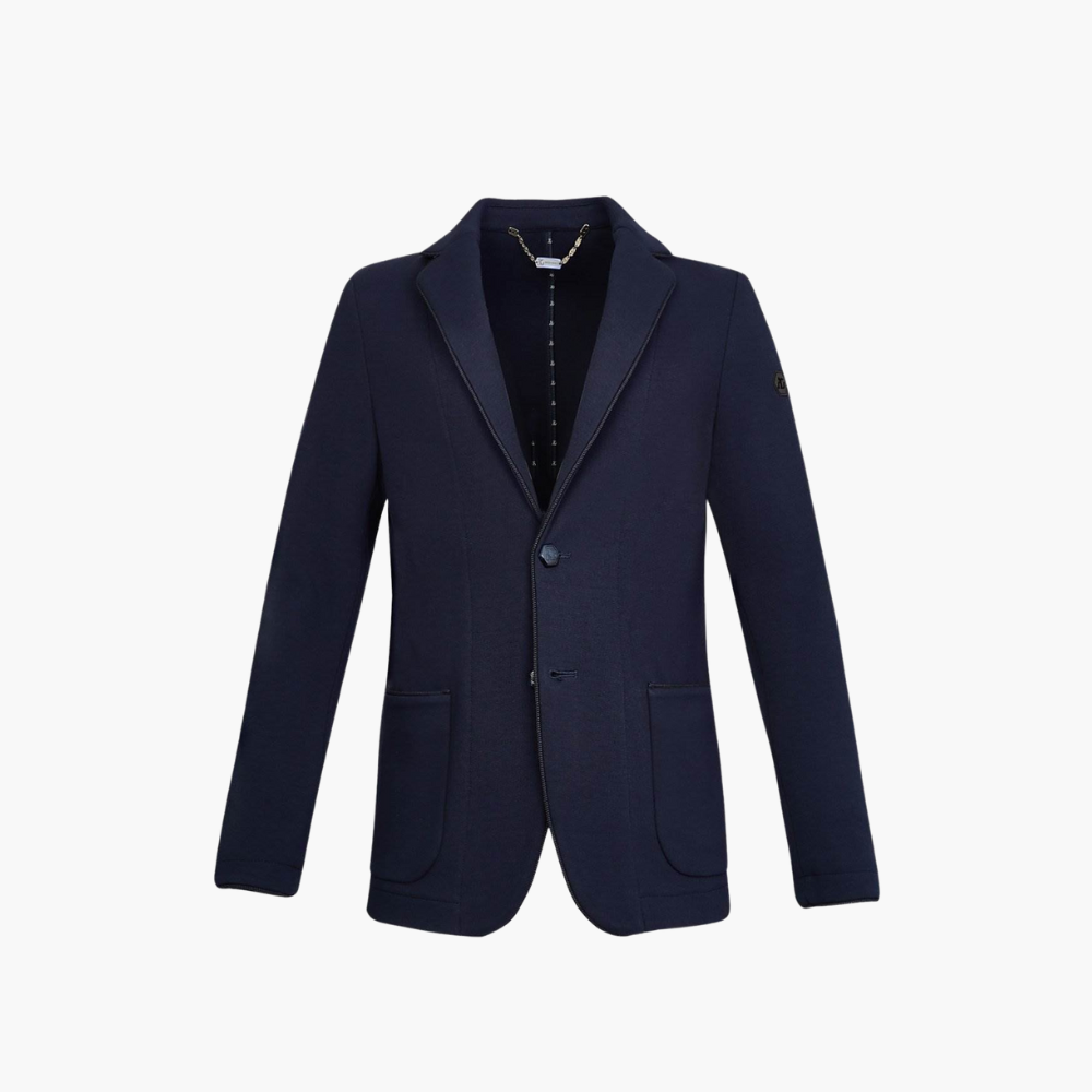 Blue Jersey Cardigan Blazer - A11MR06F01