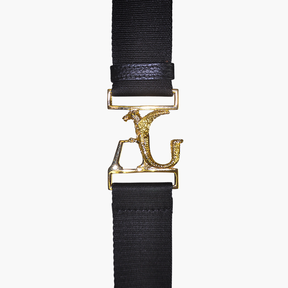 Black Saffiano Leather Messenger Bag - AG23WBMES03