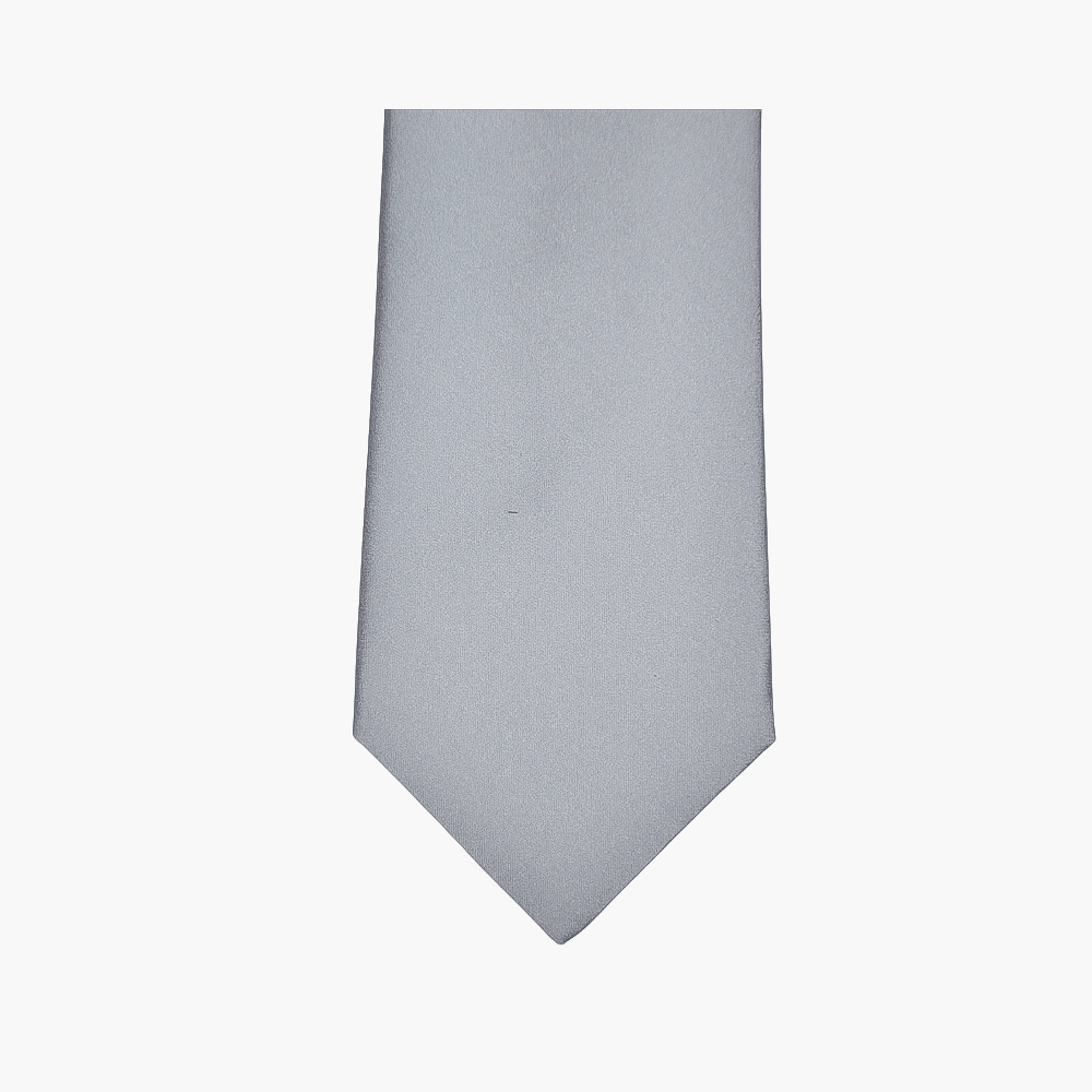 Angelo Galasso Light Grey Silk Tie - Angelo Galasso - Luxury Italian Menswear London