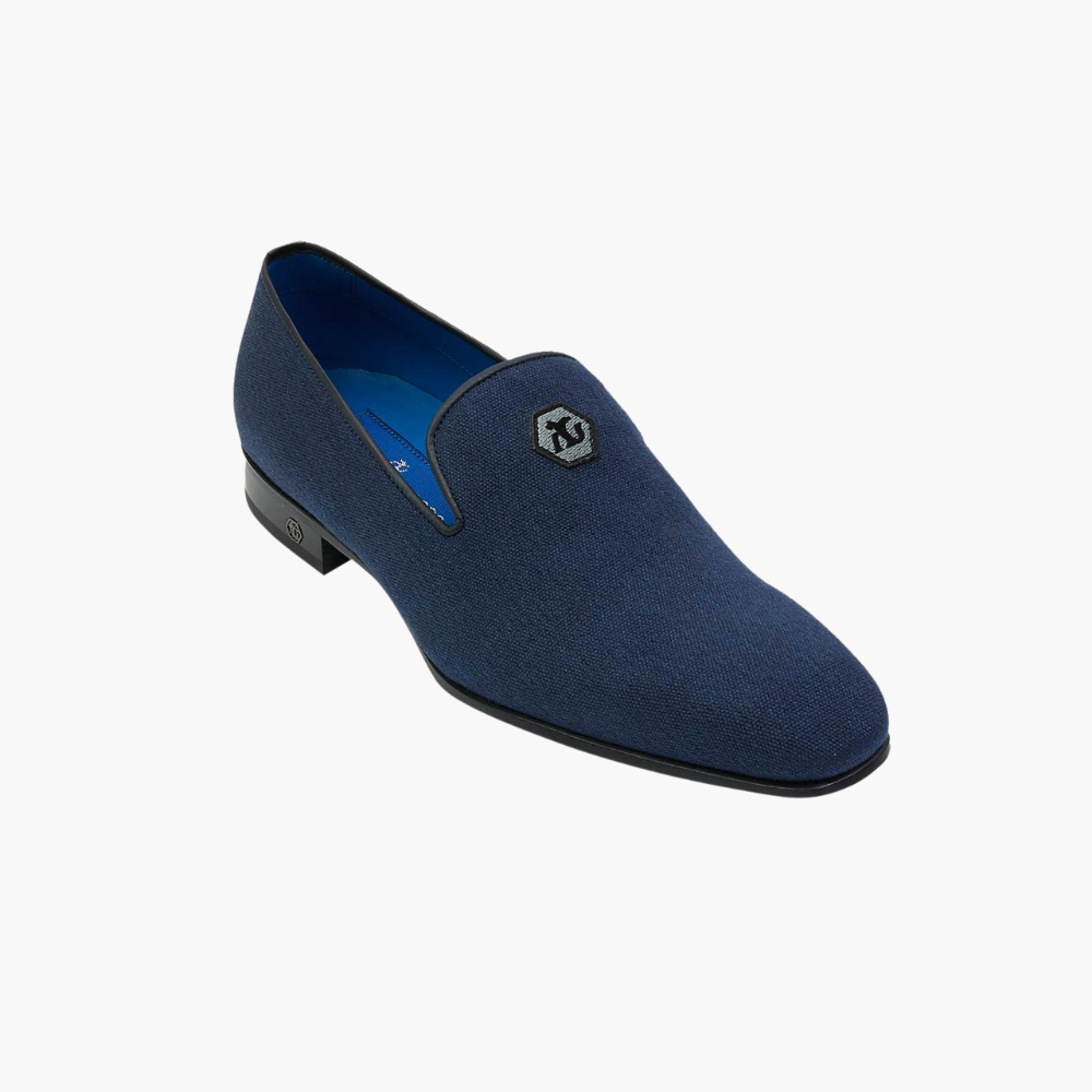 Navy Blue Summer Canvas Slip On - A11MS20FL1