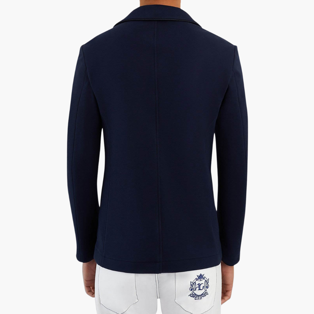 Blue Jersey Cardigan Blazer - A11MR06F01