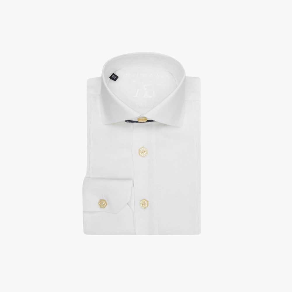 White Mason Linen Shirt -