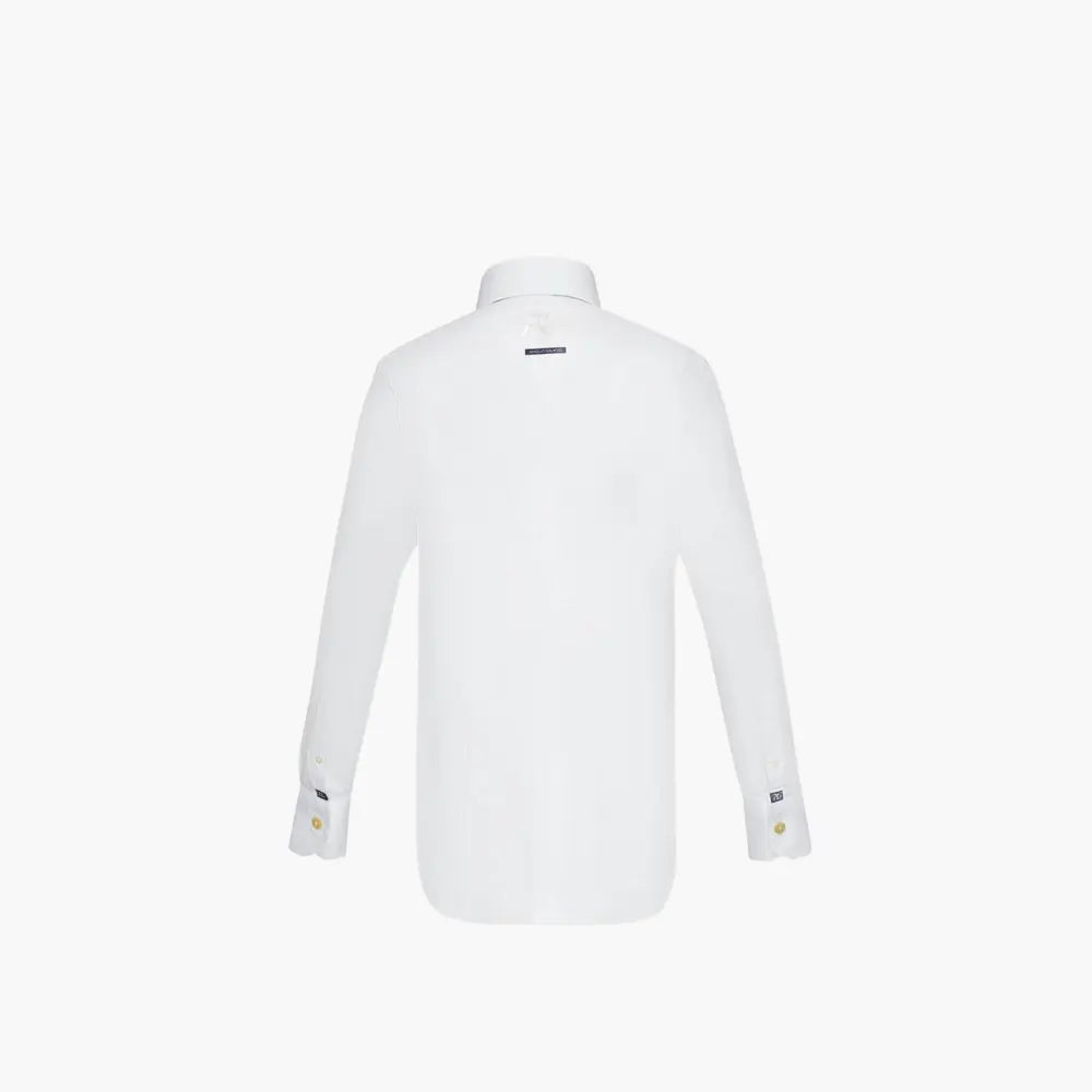 Angelo Galasso White Mason Linen Shirt - Angelo Galasso - Luxury Italian Menswear London