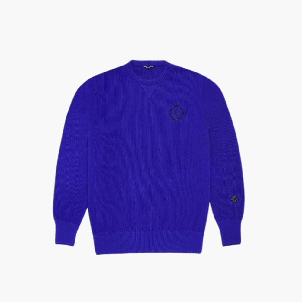 Blue Cotton Summer Jumper - Angelo Galasso - Luxury Italian Menswear London
