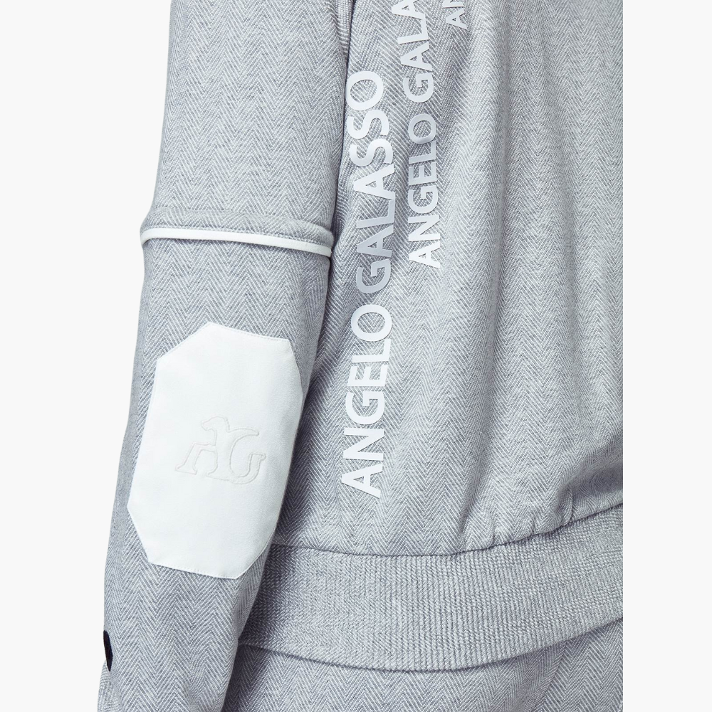 Grey and White Herringbone Tracksuit - A21MR19001