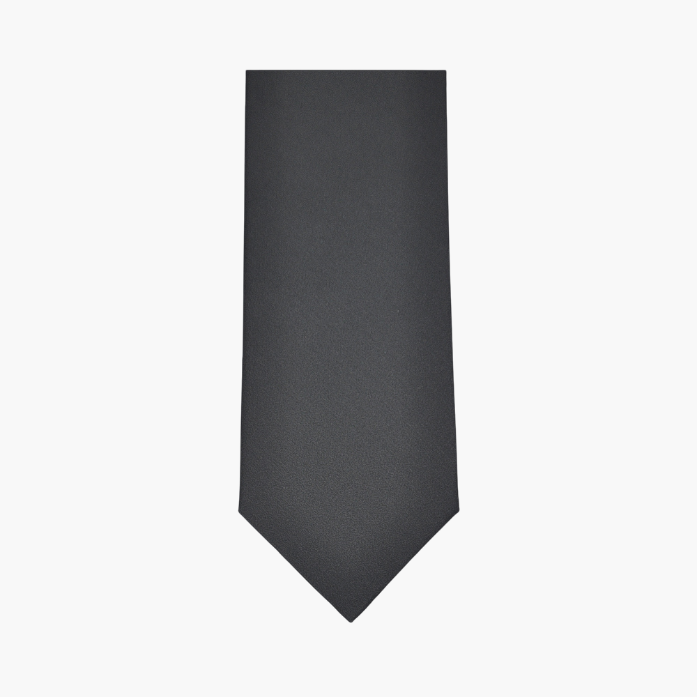 Anthracite Grey Silk Tie  - 2125200000000 ANGELO GALASSO