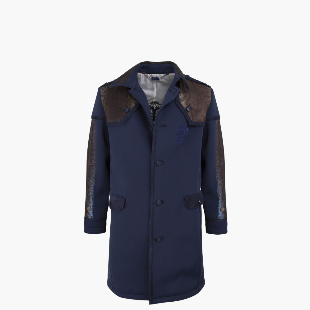 Neoprene Trench Coat