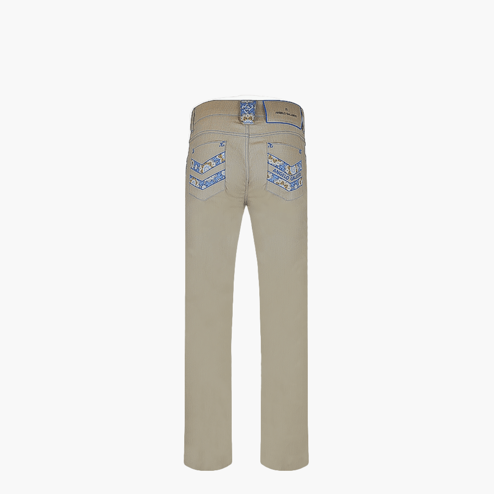 Beige Jeans AG Print - Angelo Galasso - Luxury Italian Menswear London