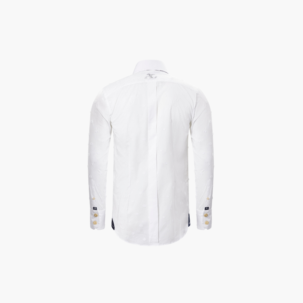 Fil Coupe Mason Shirt with Hexagonal Crest