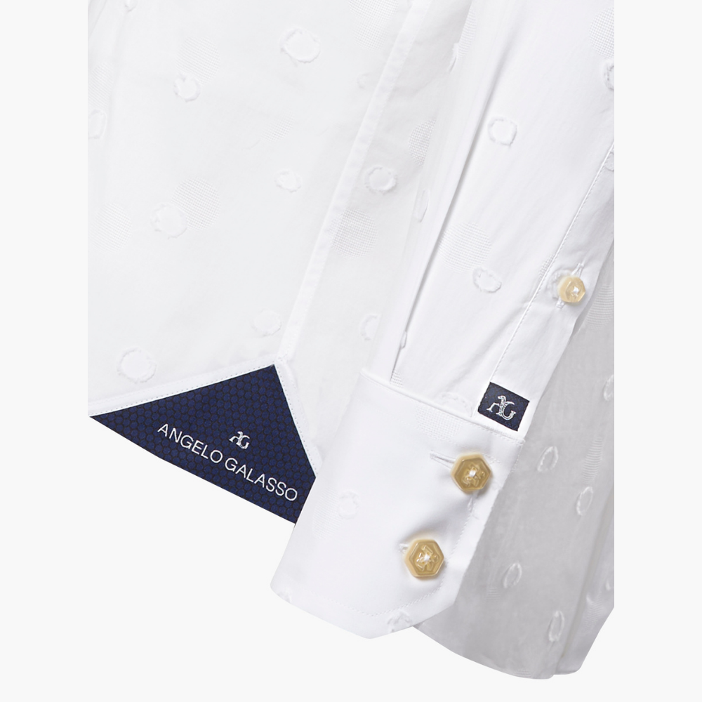 Fil Coupe Mason Shirt with Hexagonal Crest