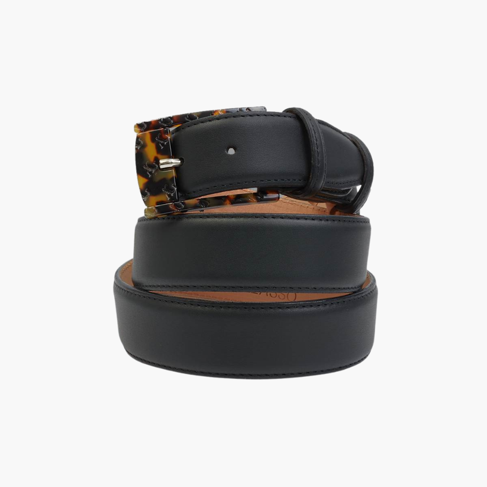 Black Calfskin Belt - A11MA0102F