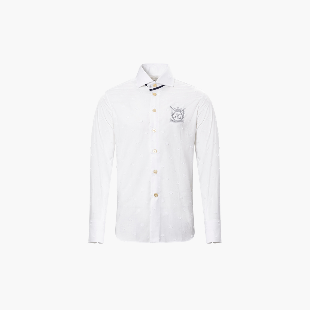 Fil Coupe Mason Shirt with Hexagonal Crest