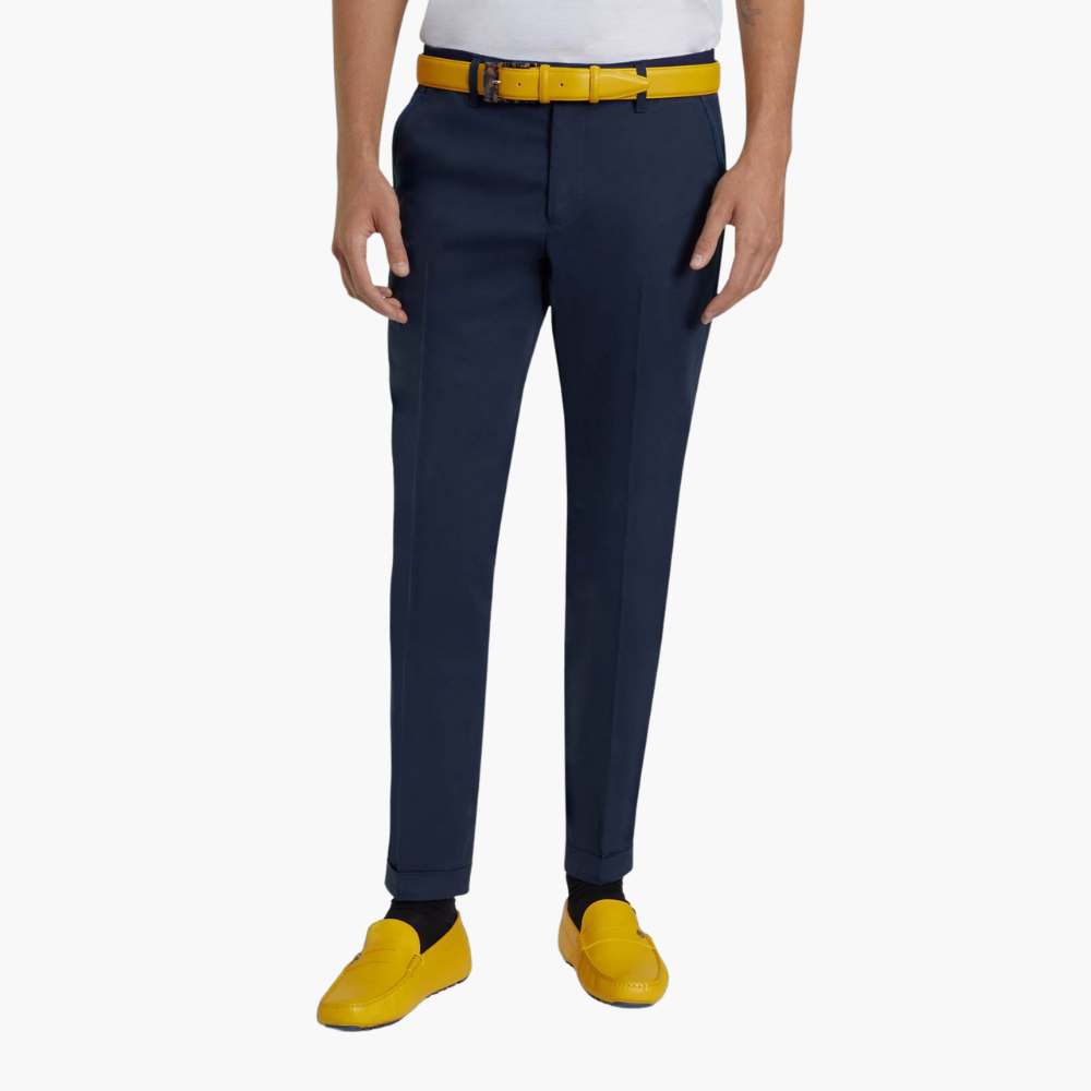 Blue Regular Chinos - A11MR252F2