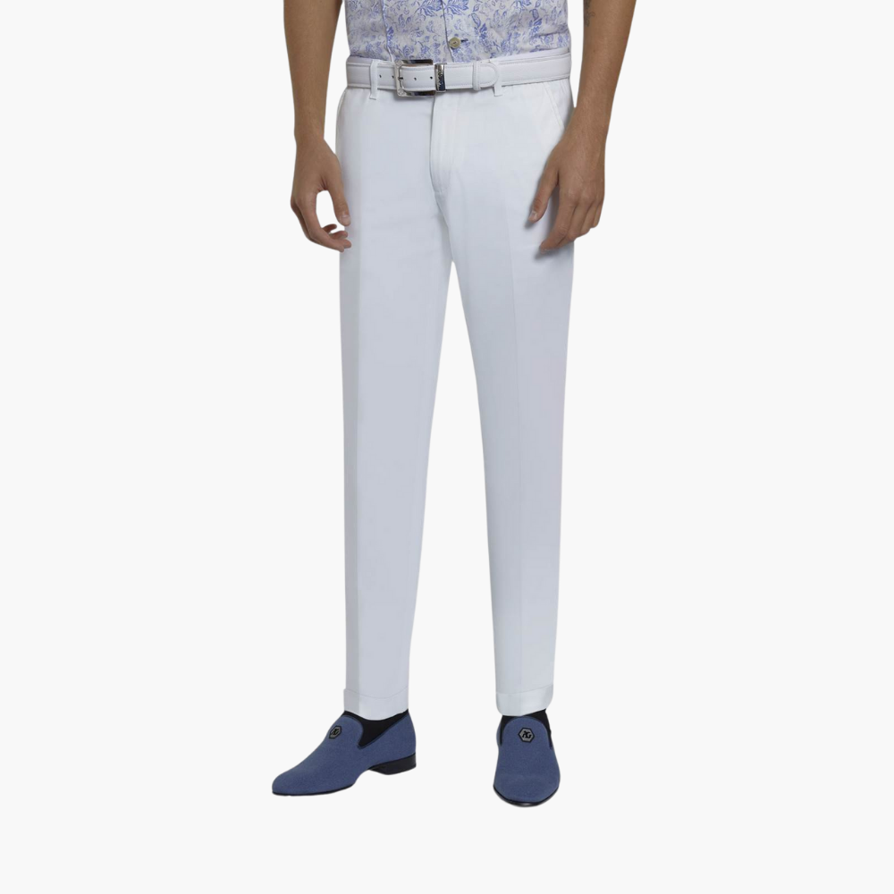 White Regular Chinos - A11MR252F2