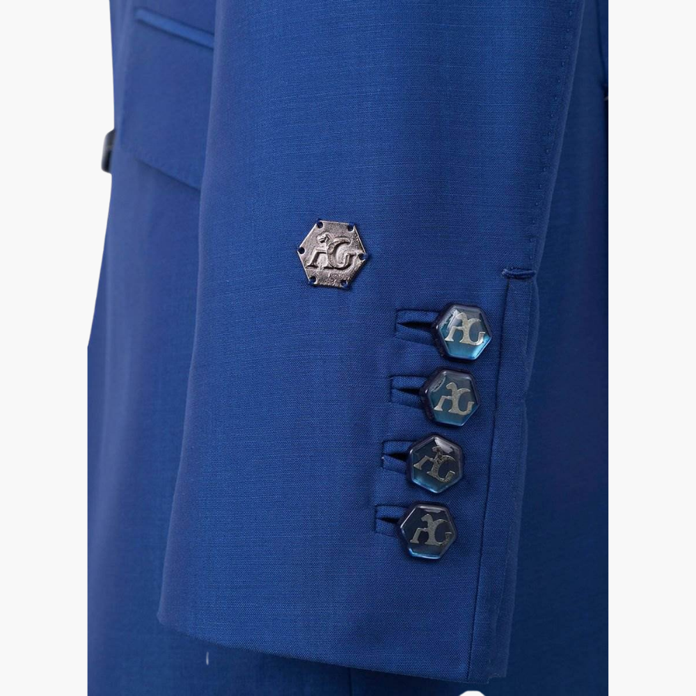 Blue Cobalt Mohair Suit - B11MR05001