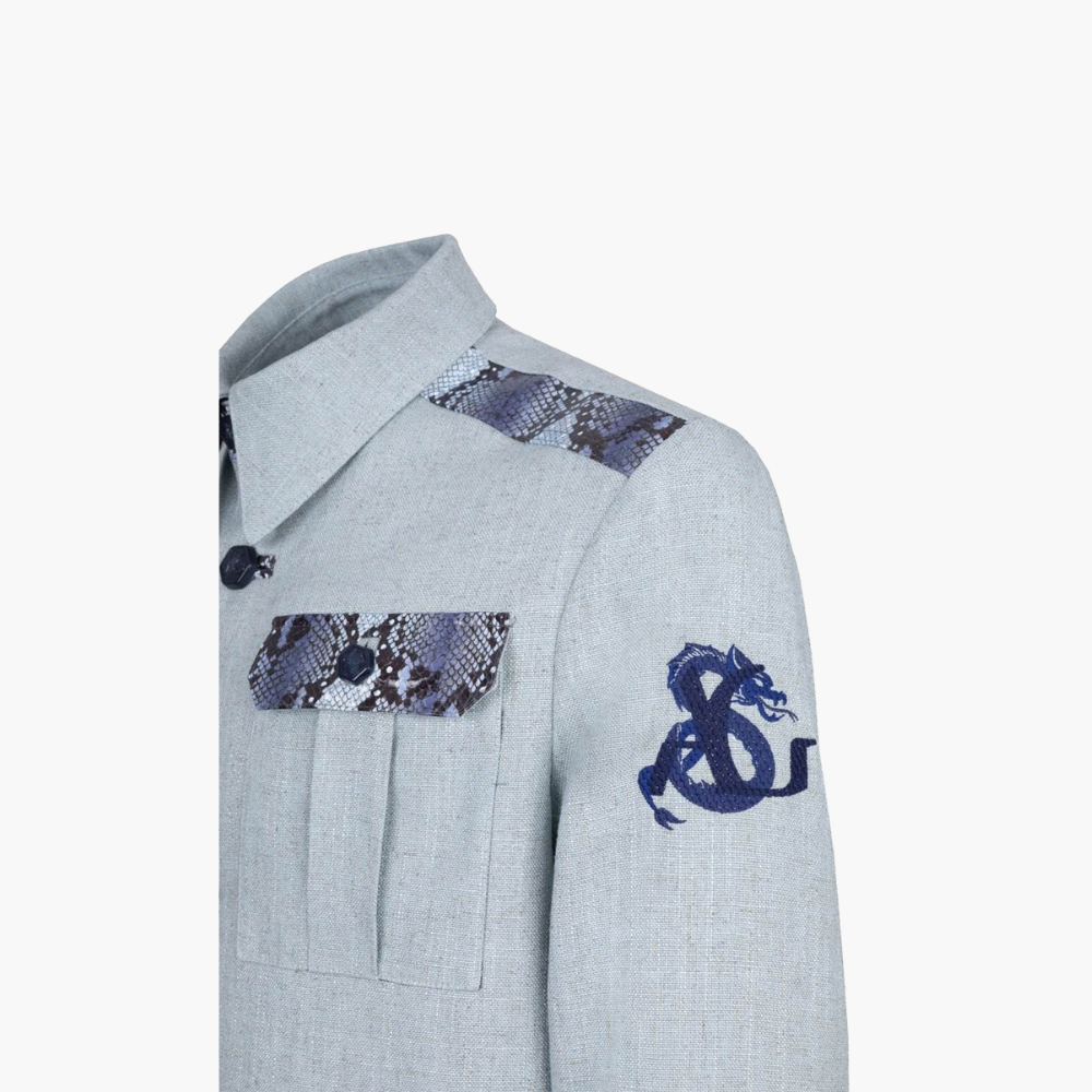 Light Blue Sahariana