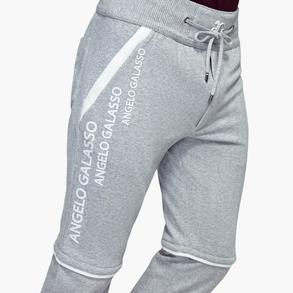 Grey and White Herringbone Tracksuit - A21MR19001