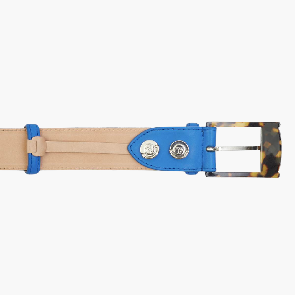 Royal Blue Calfskin Belt - A11MA0102F