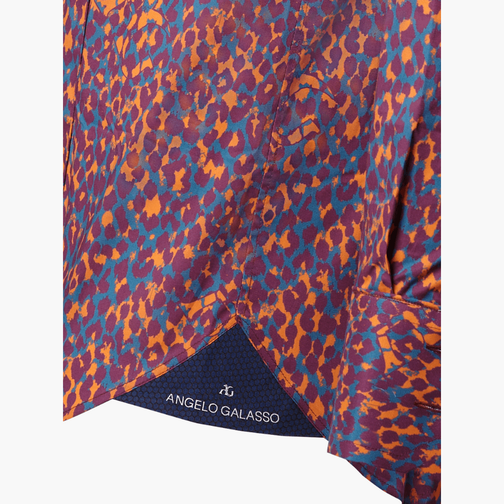 Leopard Printed Mason Shirt - Angelo Galasso - Luxury Italian Menswear London