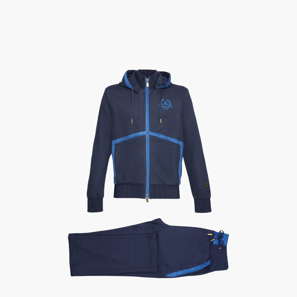 Cotton & Suede Tracksuit - 21S8TRA02