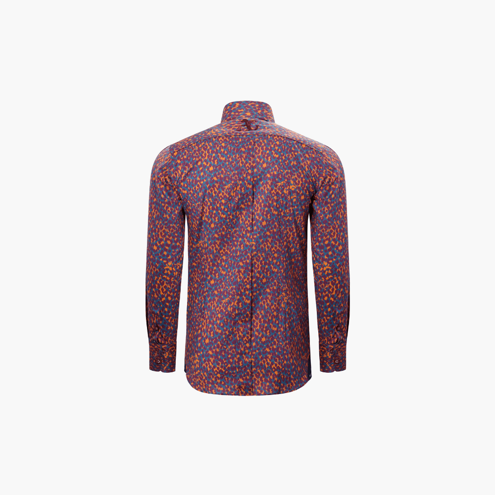 Leopard Printed Mason Shirt - Angelo Galasso - Luxury Italian Menswear London