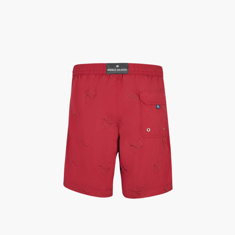 Red Swimming Shorts with AG - AG18SQSWI3