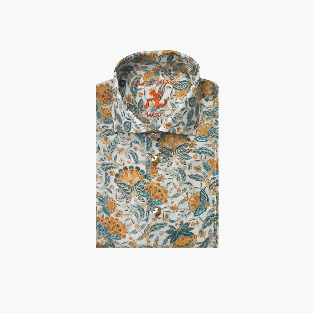 Floral Short Sleeves Mason Shirt - AG22W1HAS14FL